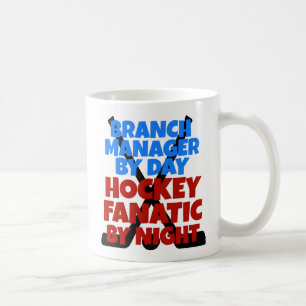 Branch Manager Loves Hockey Mug
