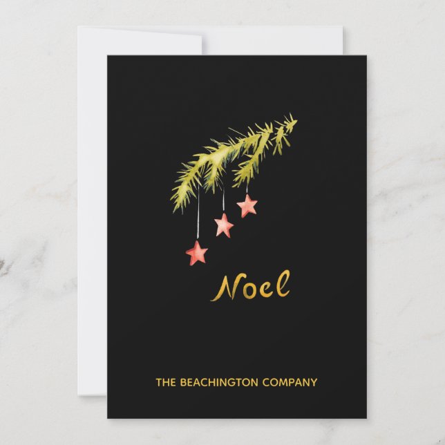 *~* Branch NOEL Corporate Business  Holiday Card (Front)