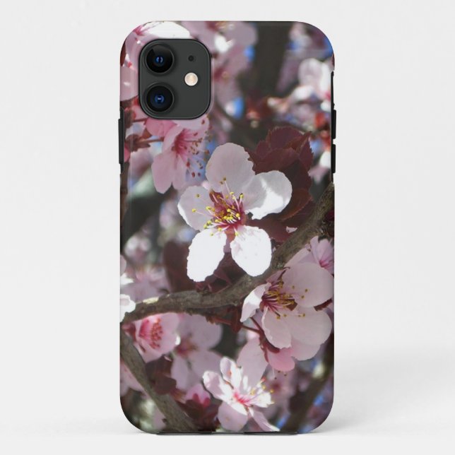 Branch of Pink Blossoms Spring Floral Case-Mate iPhone Case (Back)