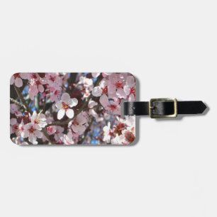 Branch of Pink Blossoms Spring Floral Luggage Tag
