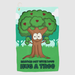 Branch Out With Love Hug A Tree Golf Towel