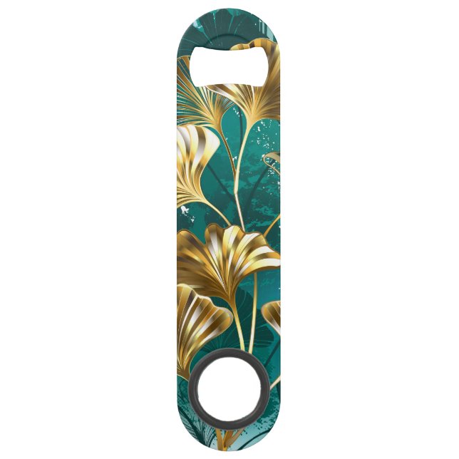 Branch with Golden Leaves Ginko Biloba (Front)