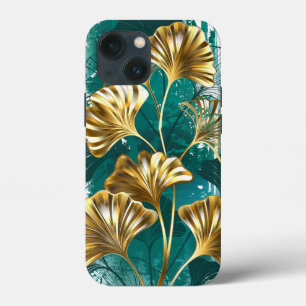 Branch with Golden Leaves Ginko Biloba iPhone 13 Mini Case