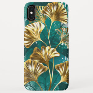 Branch with Golden Leaves Ginko Biloba iPhone XS Max Case