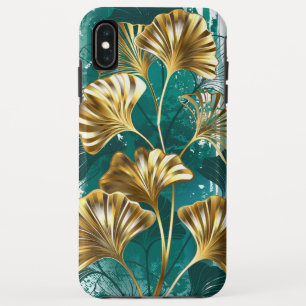 Branch with Golden Leaves Ginko Biloba iPhone XS Max Case