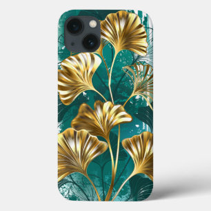 Branch with Golden Leaves Ginko Biloba iPhone 13 Case