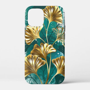 Branch with Golden Leaves Ginko Biloba iPhone 12 Mini Case