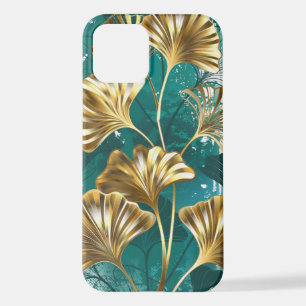Branch with Golden Leaves Ginko Biloba iPhone 12 Case