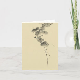 Branch with Leaves & Berries Hokusai Fine Art Card