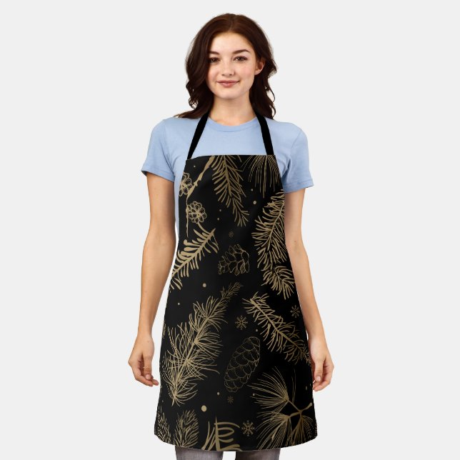 Branches and Pine 2 Apron (Worn)