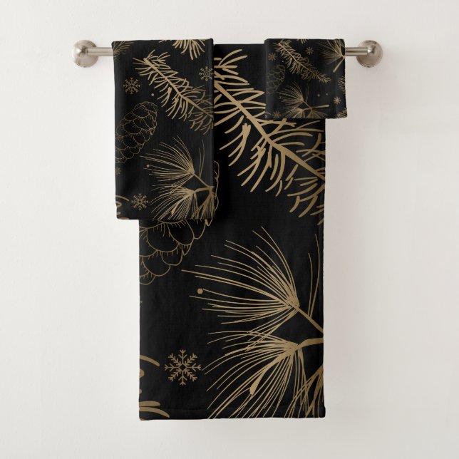 Branches and Pine 2 Bath Towel Set (Insitu)