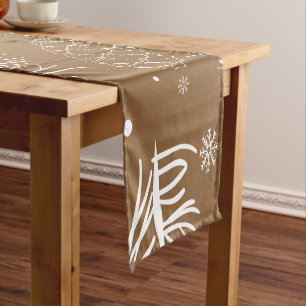 Branches and Pine 3 Short Table Runner