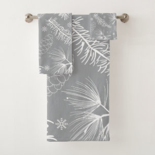 Branches and Pine 4 Bath Towel Set