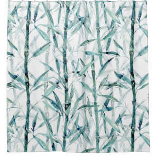 Branches bamboo shower curtain