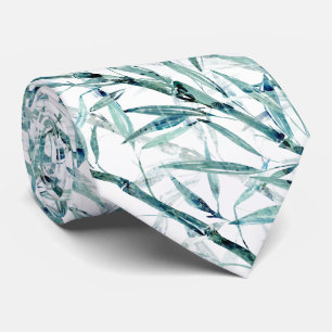 Branches bamboo, white, green, leaves, bamboo tie