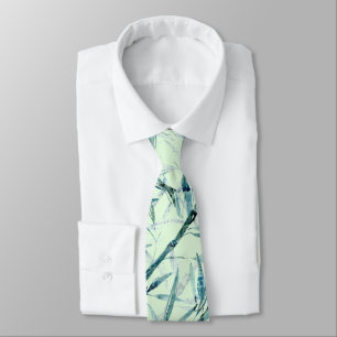 Branches bamboo, white, green, leaves, bamboo tie