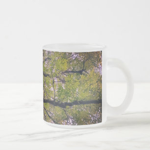 Branches Frosted Glass Coffee Mug