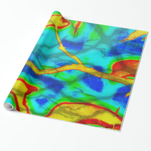 Branches in Bold Colour Wrapping paper