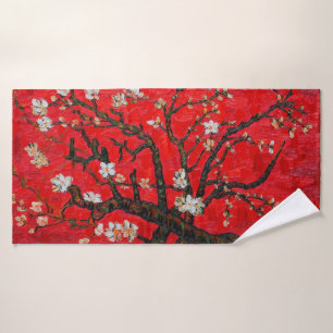 Branches of Almond Tree in Blossom, Van Gogh Bath Towel