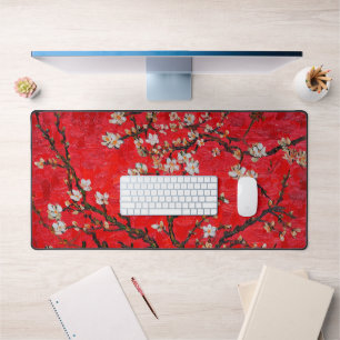 Branches of Almond Tree in Blossom, Van Gogh Desk Mat