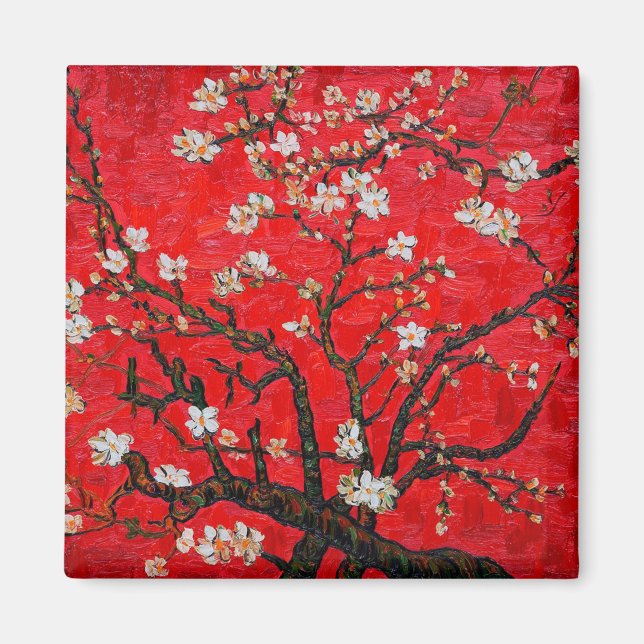 Branches of Almond Tree in Blossom, Van Gogh Magnet (Front)