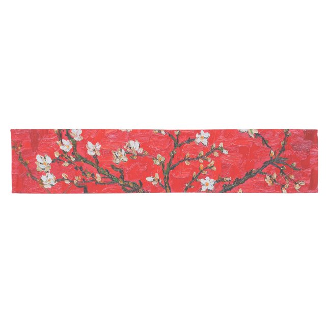 Branches of Almond Tree in Blossom, Van Gogh Short Table Runner (Horizontal)