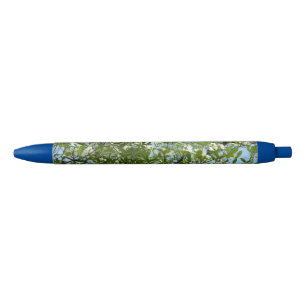 Branches of Dogwood Blossoms Spring Trees Blue Ink Pen
