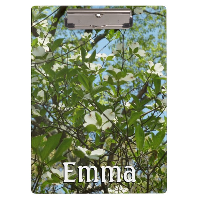 Branches of Dogwood Blossoms Spring Trees Clipboard (Front)