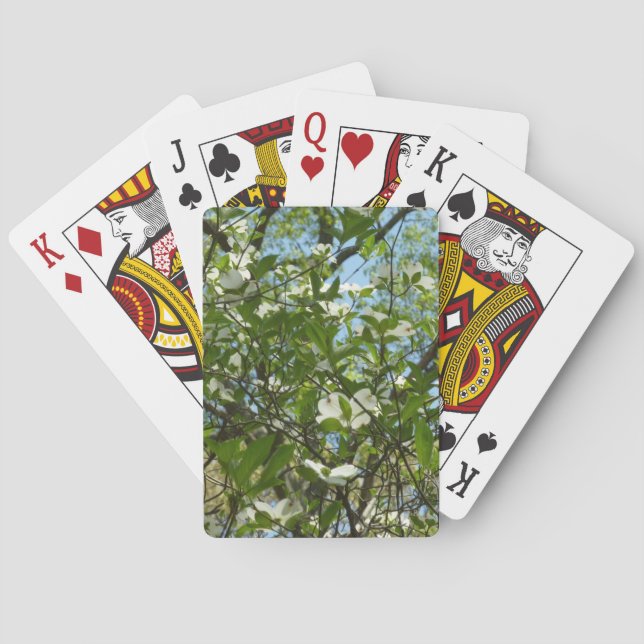 Branches of Dogwood Blossoms Spring Trees Playing Cards (Back)