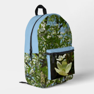 Branches of Dogwood Blossoms Spring Trees Printed Backpack