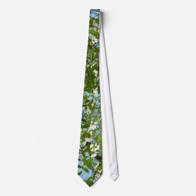Branches of Dogwood Blossoms Spring Trees Tie (Front)