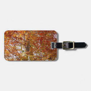 Branches of Orange Leaves Autumn Nature Luggage Tag