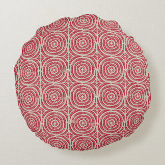 Branches Of Time B1. Echoes in Red. Round Cushion