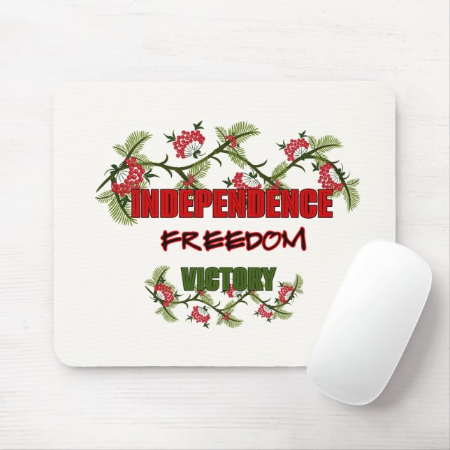 Branches of viburnum mouse mat (With Mouse)