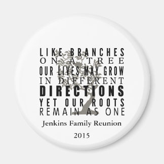 Branches on a Tree Family Reunion Quote Magnet