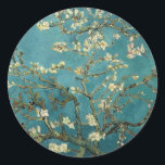 Branches with Almond Blossom by Vincent Van Gogh Classic Round Sticker<br><div class="desc">Branches with Almond Blossom by Vincent Van Gogh</div>