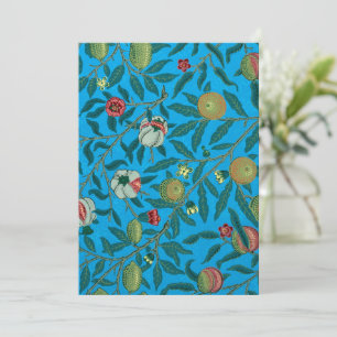 Branches with pomegranates by William Morris Invitation