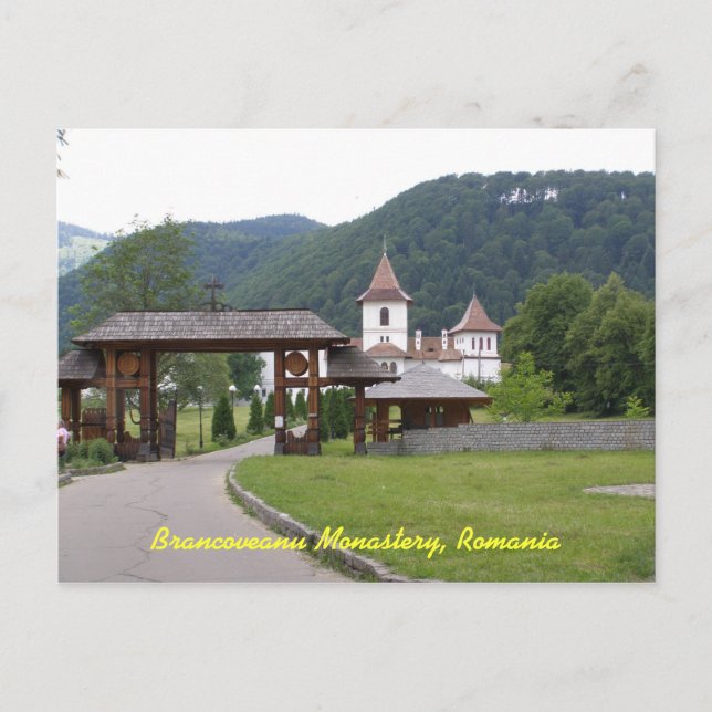 Brancoveanu Monastery Romania 1 Postcard (Front)