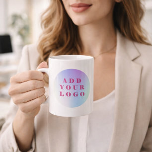 Brand colour business logo coffee mug