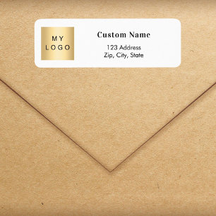 Brand colour business logo return address
