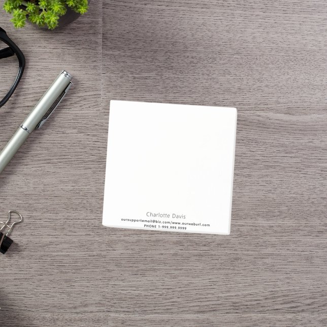 Brand colour name contact information post-it notes (Creator Uploaded)