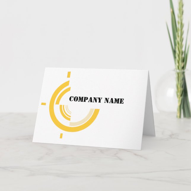 Brand  Company Name Logo Promotional Business Thank You Card (Front)