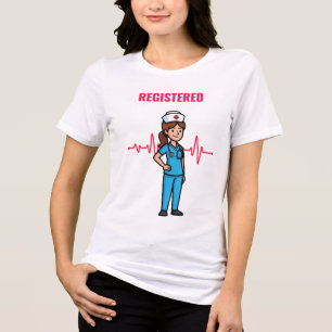 Brand + Fabric "Registered Nurse" Soft Unisex Med Tri-Blend Shirt
