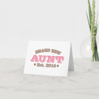 Brand New Aunt Est. 2016 (Pink) Announcement