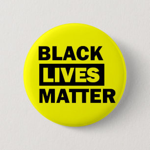 BRAND NEW!! - BLACK LIVES MATTER 6 CM ROUND BADGE