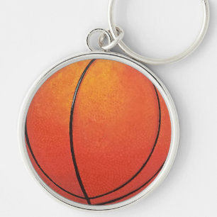Brand New Bouncy Basketball Key Ring