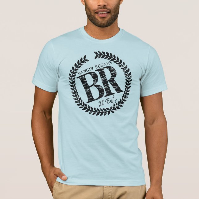 Brand New "BR" Logo Tee (Powder Blue) (Front)