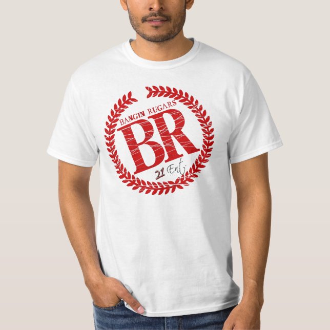 Brand New "BR" Logo Tee (White/Red) (Front)