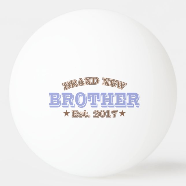 Brand New Brother Est. 2017 (Purple) Ping Pong Ball (Front)