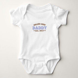 Brand New Daddy Est. 2017 (Purple) Baby Bodysuit